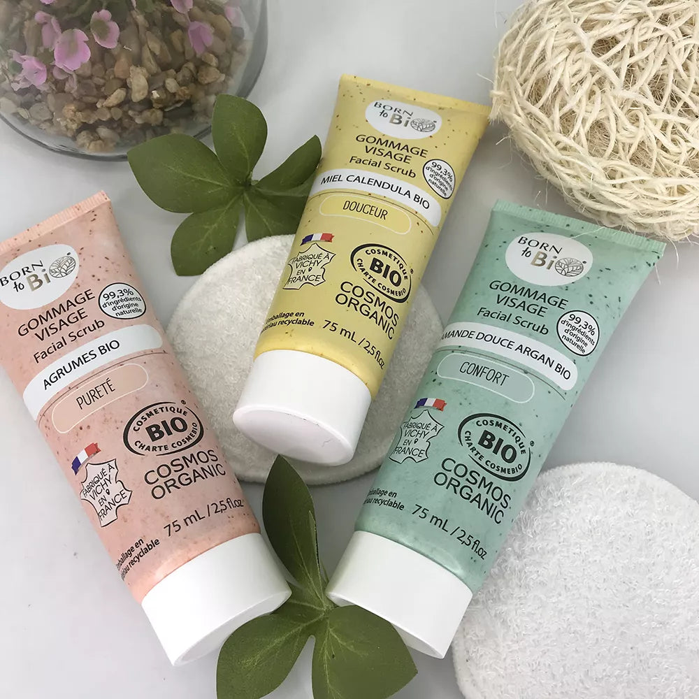 Sweet Almond Argan Facial Scrub - Certified organic-2