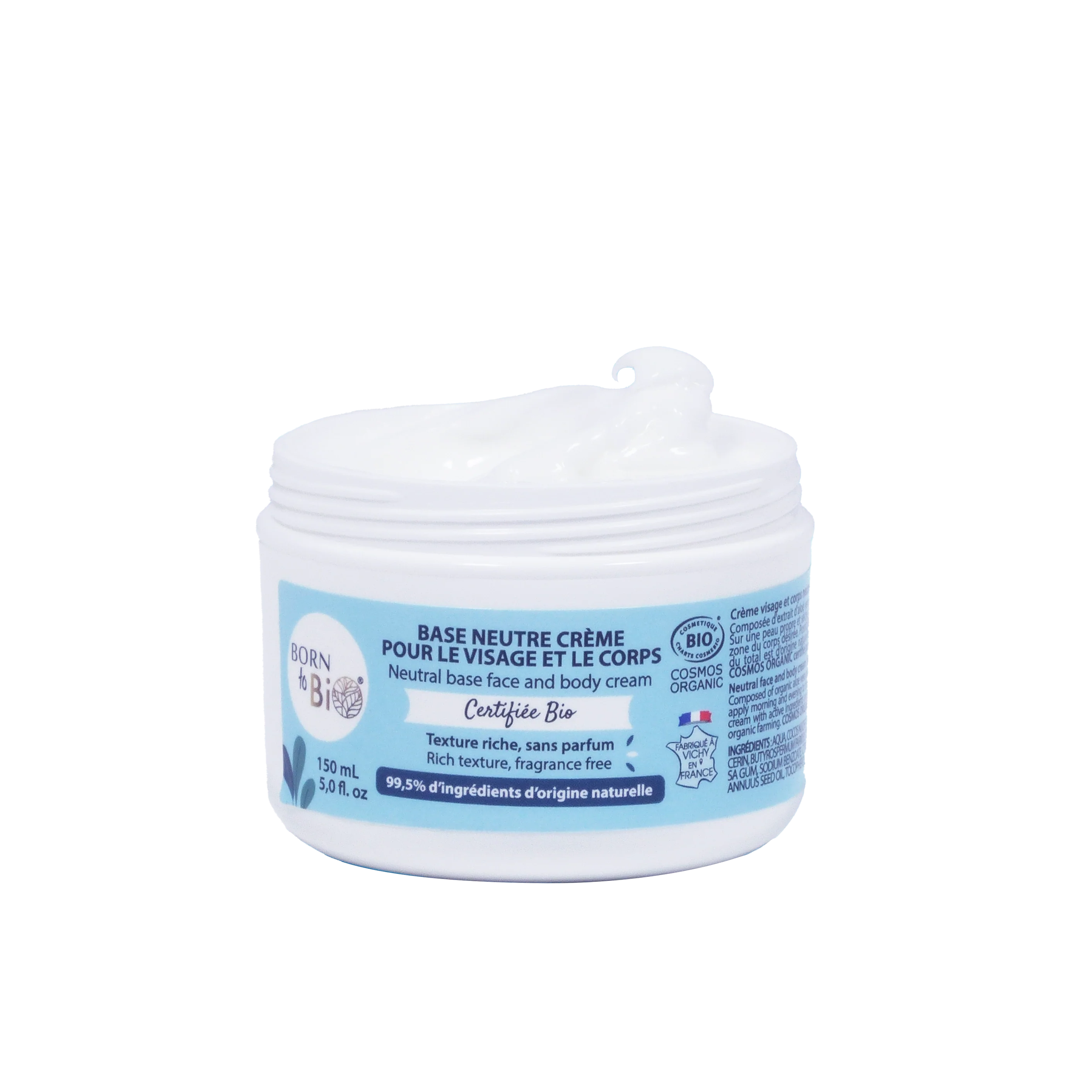Certified organic neutral base face and body cream-1